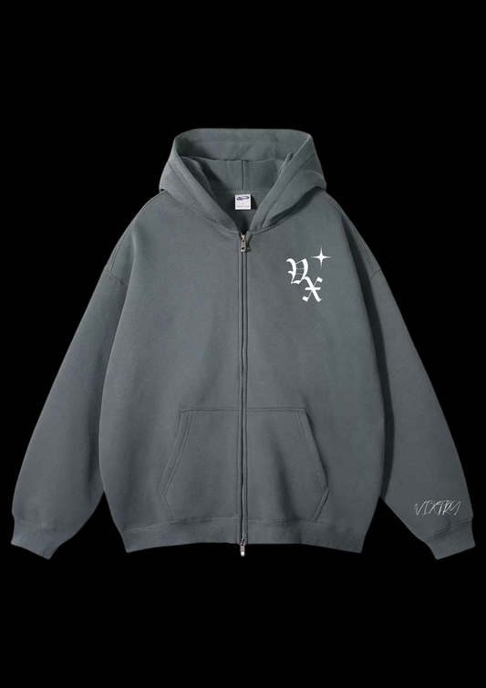 CHARCOAL GREY ZIPUP JACKET