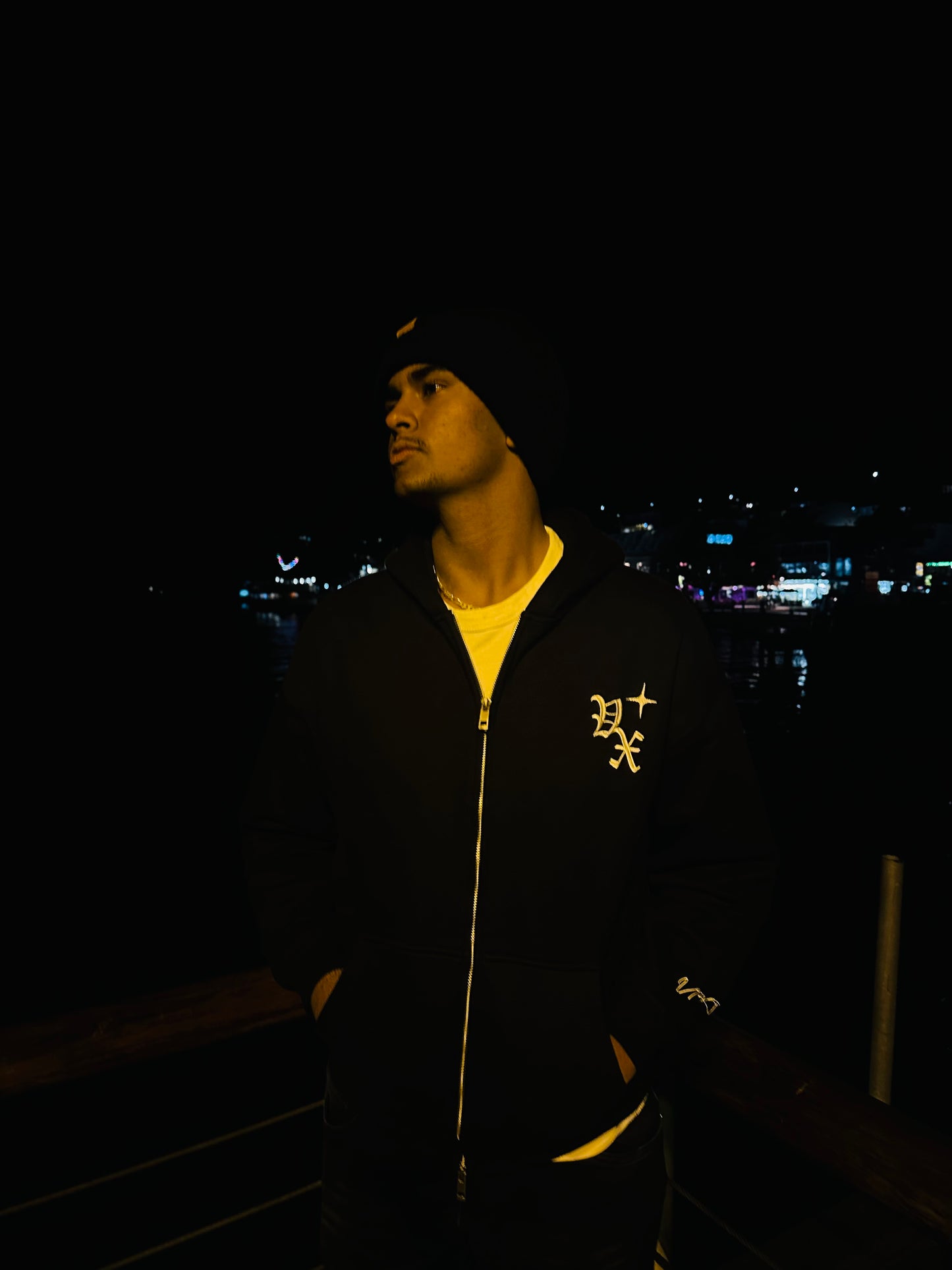 ONYX BLACK ZIPUP JACKET