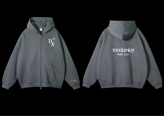 CHARCOAL GREY ZIPUP JACKET