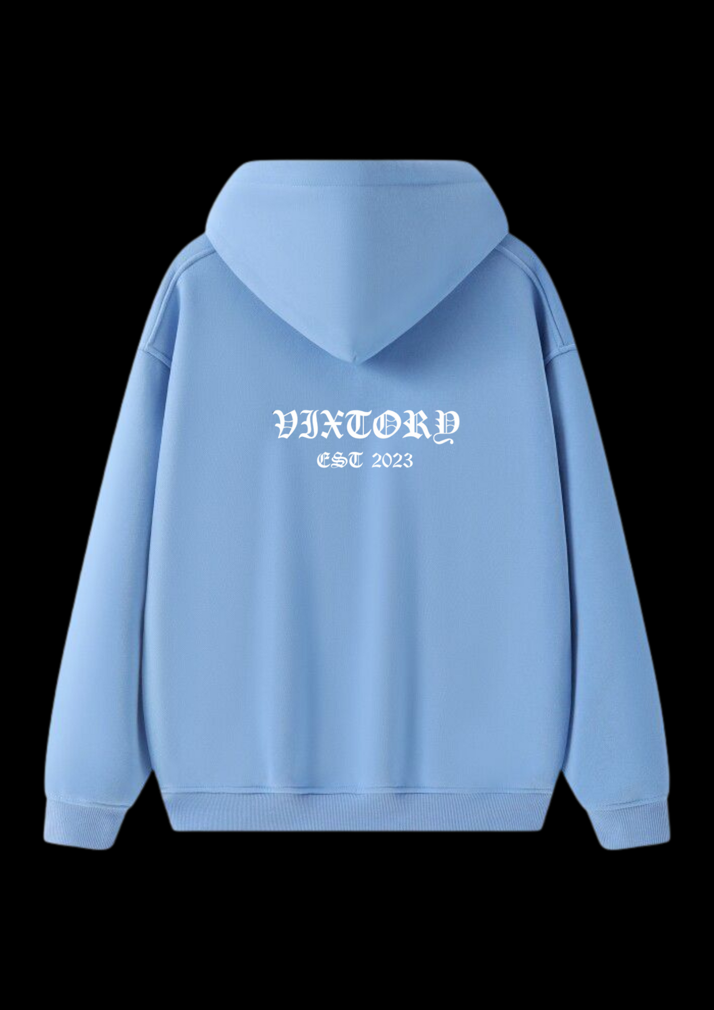 SKY BLUE STITCHED HOODIE