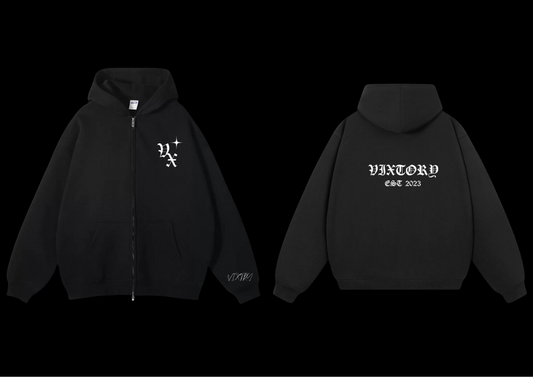 ONYX BLACK ZIPUP JACKET