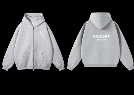 CLOUD GREY ZIPUP JACKET