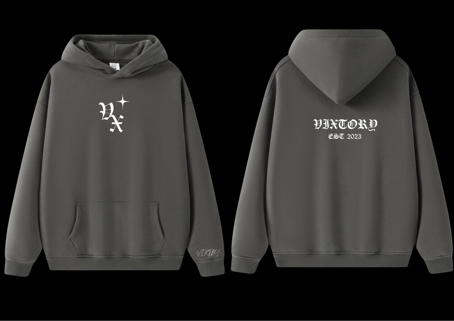 CHARCOAL GREY HOODIE