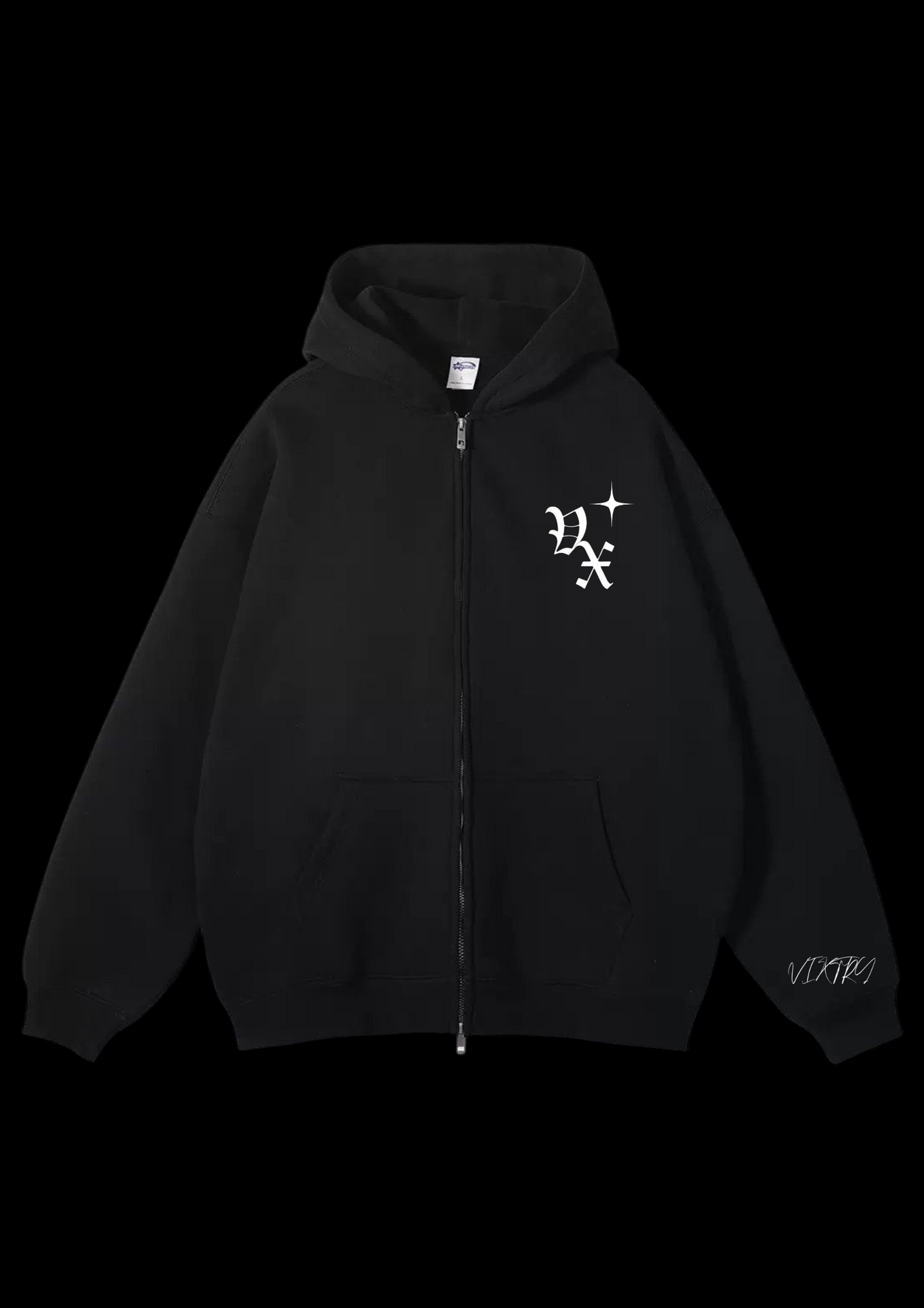 ONYX BLACK ZIPUP JACKET